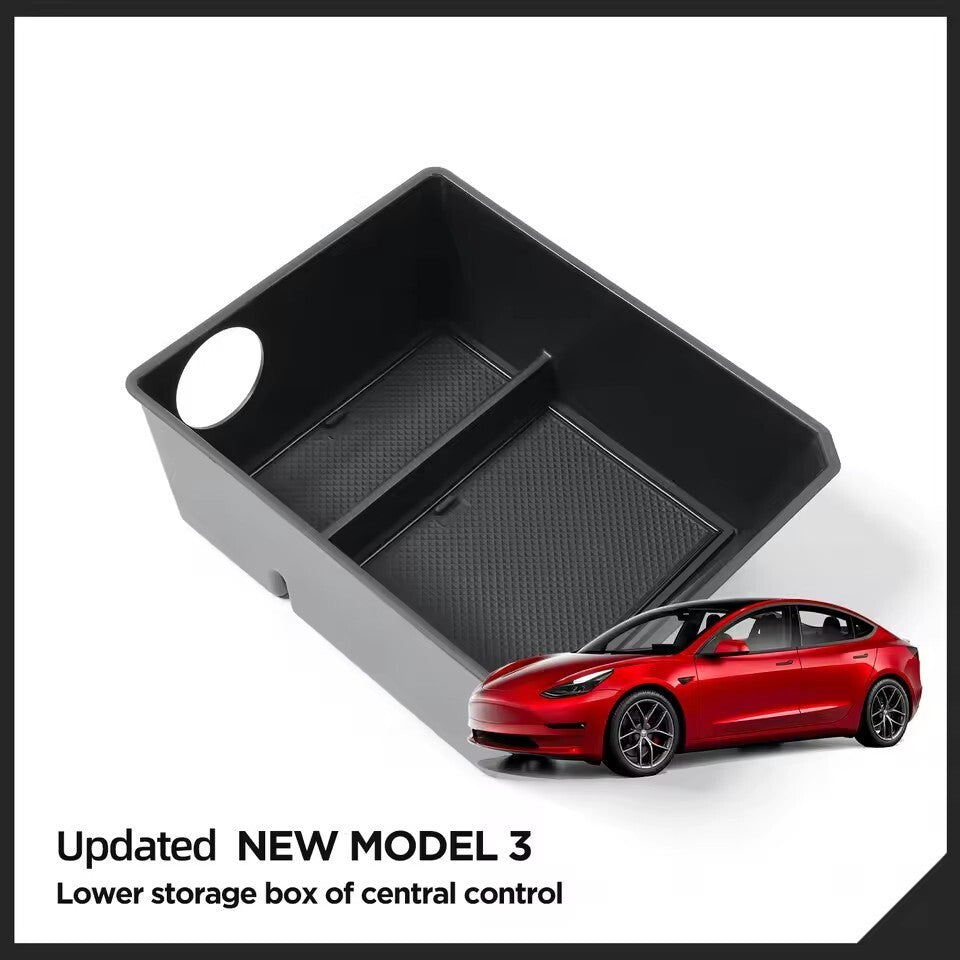 for Tesla Model 3 Highland 2024 Central Console Storage Box Lower Layer Tray