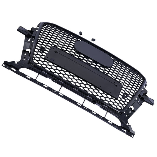 Front Upper Grill Grille Honeycomb Assembly Fits for Audi Q5 SQ5 2013-16 RSQ5 Style