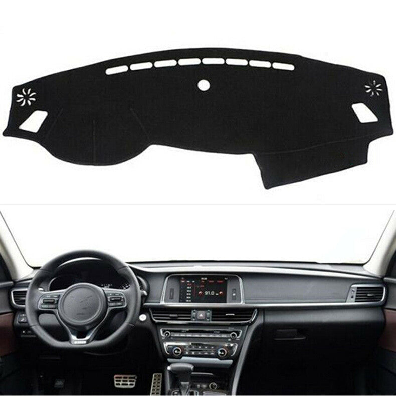 for Kia Optima 2016-2018 Black Dashboard Dash Cover Pad Dashmat Mat Sun Shade US