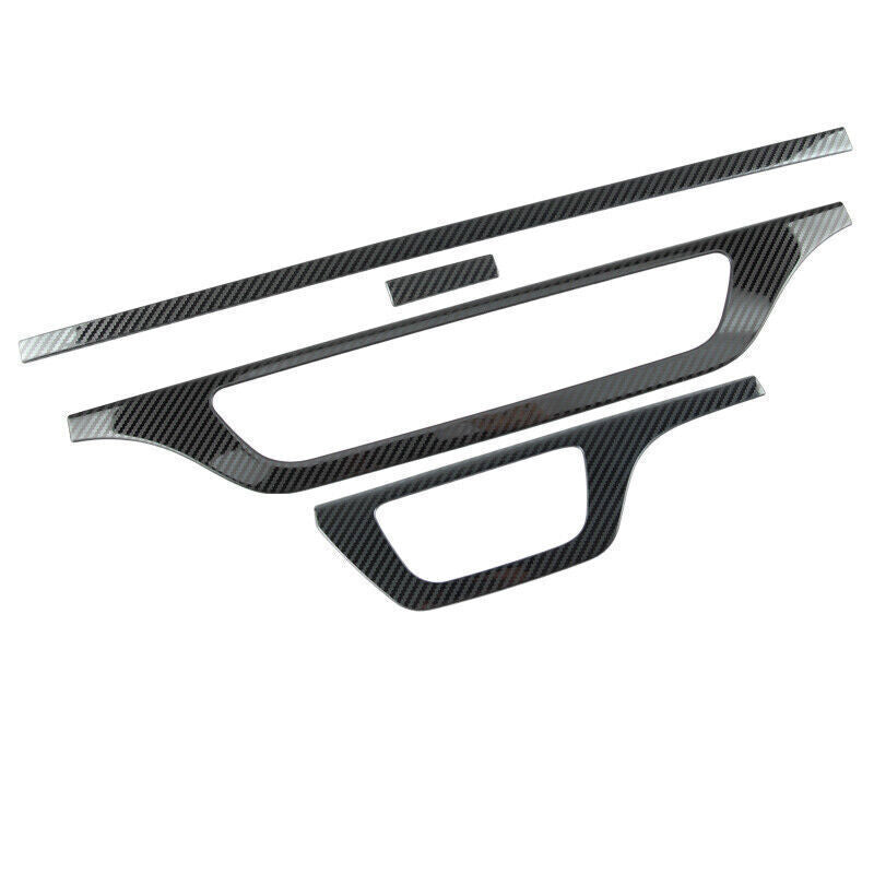 for Audi Q5 2018-24 Carbon Fiber Look Central Console Dashboard Panel Strip Trim