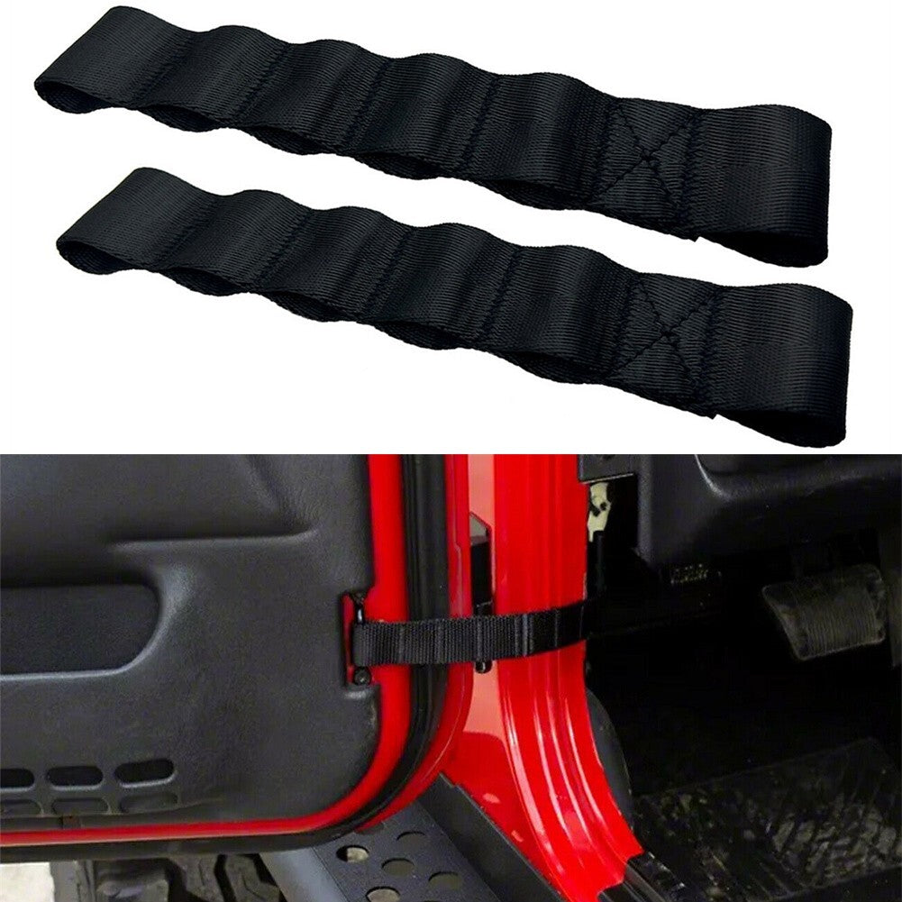 Truck Door Check Straps Interior Accessories Muti Holes 2pcs Nylon