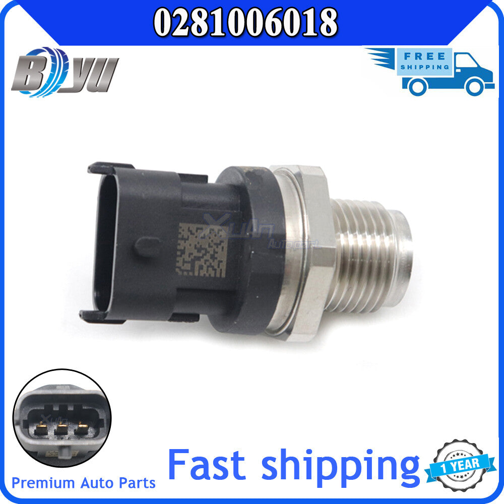 0281006018 Suitable for Ford Ranger, Mount Everest, for Mazda BT-50, BT50 1x Fuel Rail Pressure Sensor