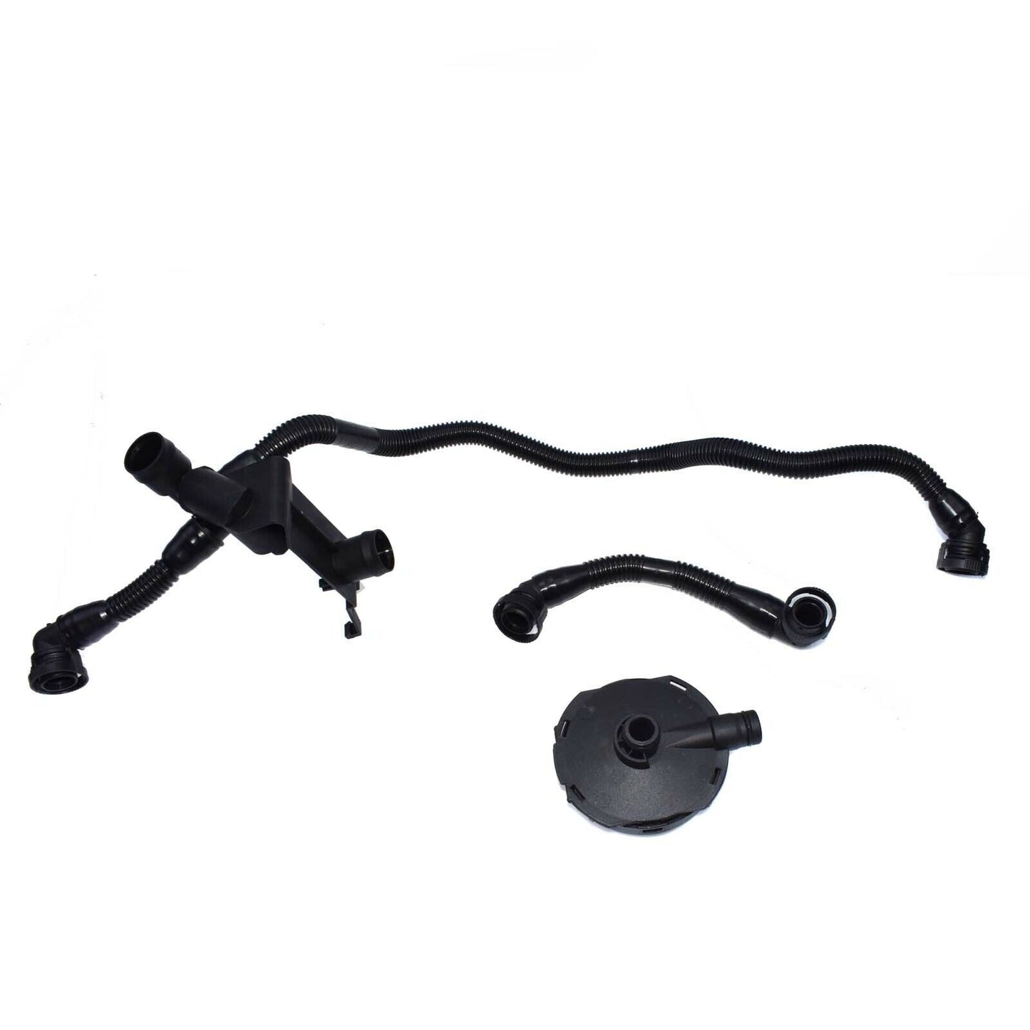 Crankcase ventilation valve and breather vacuum hose kit for Audi for A4 for A6 3.0L V6 (3x)