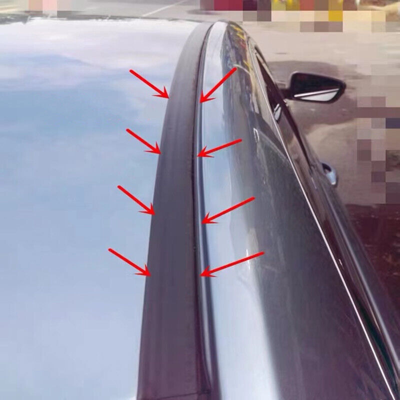 2-Piece for Toyota Yaris Hatchback 2007-2011 Roof Drip Molded Side Trim Strips
