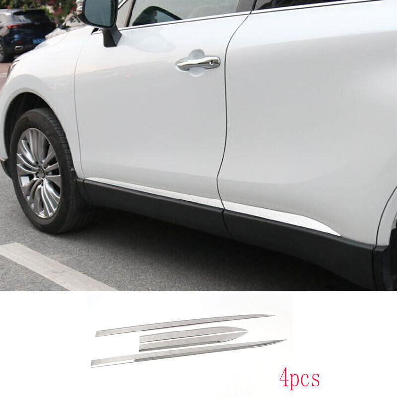2021-2023 for Toyota Venza Chrome Door Guard Body Side Molding Cover Trim Steel