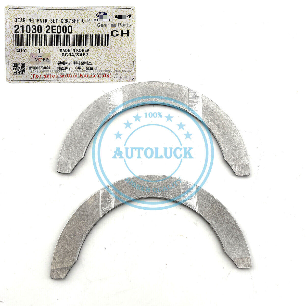 Thrust Washer Bearing Crankshaft Pair Set 21030-2E000 for Hyundai for Kia 2014-2020