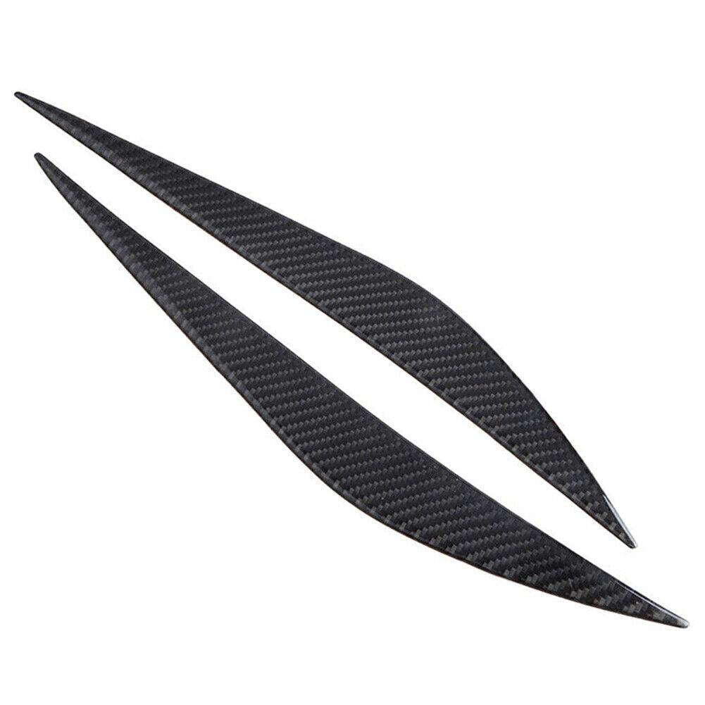 2PCS Headlight Eyebrow Eyelid Cover for BMW 3 Series 2013-2017 F30 Carbon Fiber