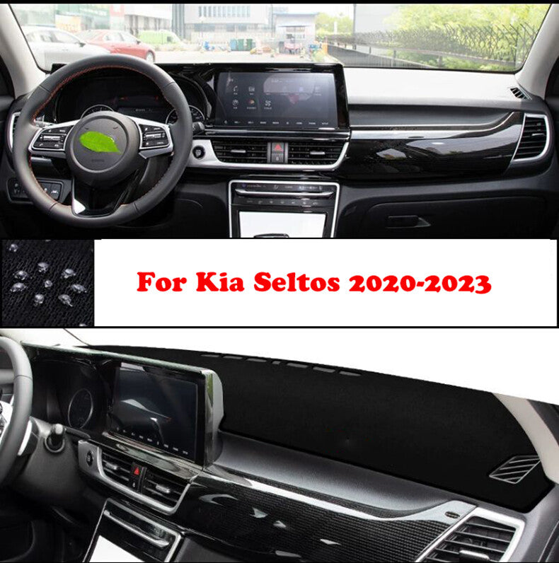 for Kia Seltos 2020-2023 black Interior Dashboard Dash Mat DashMat Sun Cover Pad