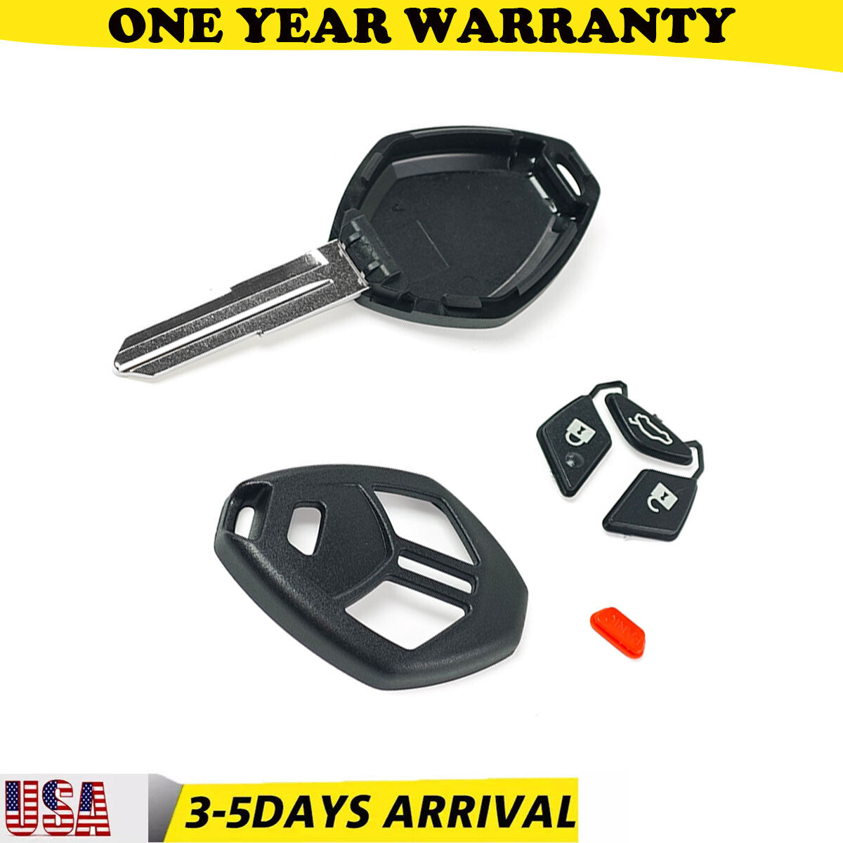 for Mitsubishi Lancer Outlander Galant Car Key Fob Case Shell 2008 2009 2010 New
