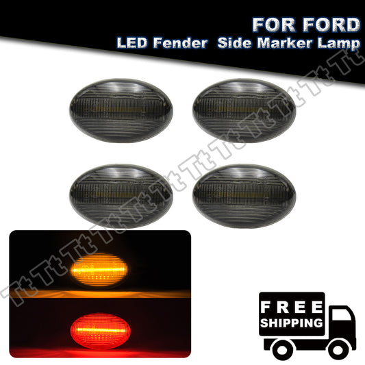 Suitable for 99-10 for Ford F350 F450 Super Duty twin fenders with LED side marker lights.