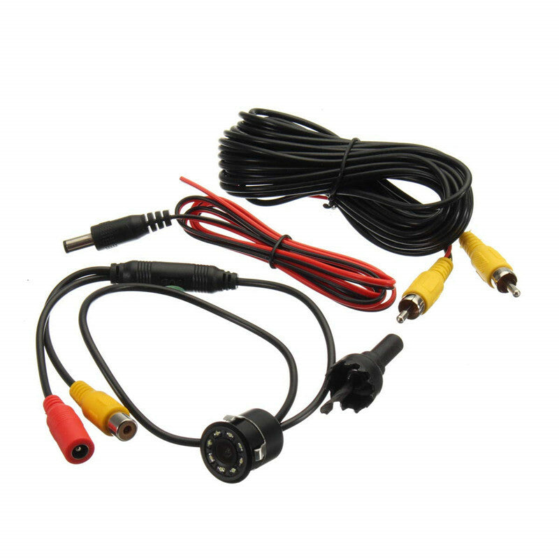 Car 140° Rear View Camera 18.5mm Backup Parking Assistance 8 LED Night USE