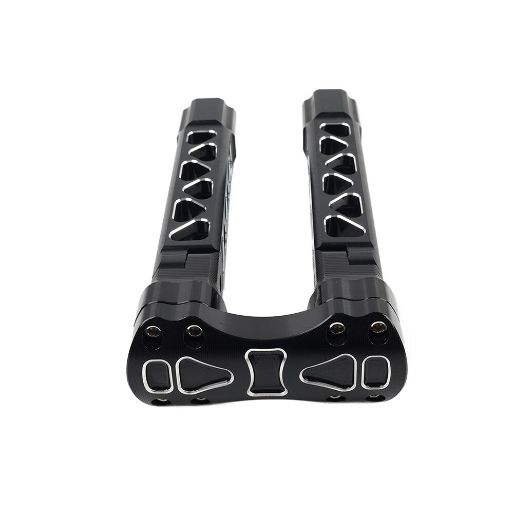Fit for Harley Dyna Softail Sportster 1 Bar 10.5 Pullback Handlebar Risers Clamps