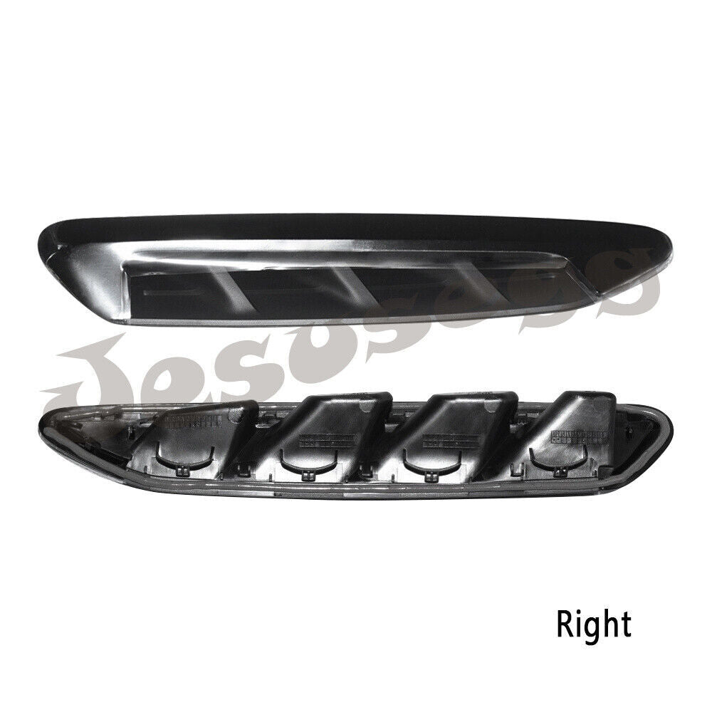 RHLH Side Fender Vent Air Wing Cover Trim Fit for BMW X3 X4 18 19 20 21 22Black