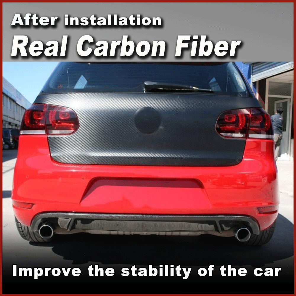 Fit for Volkswagen for VW for Golf 6 VI MK6 GTI 10-13 REAl Carbon Rear Bumper Diffuser