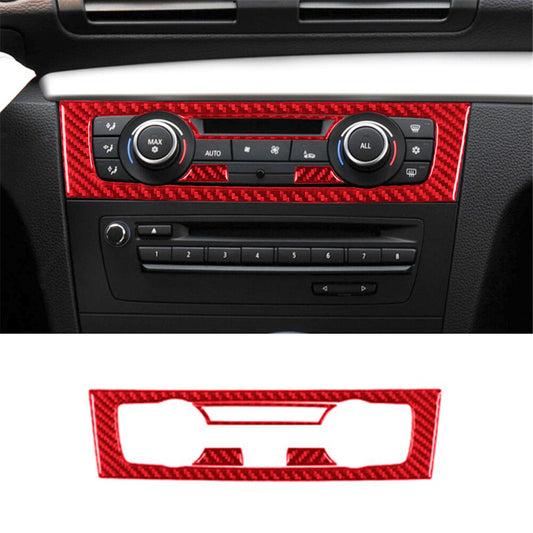 Air-Con Control Trim Cover A for BMW 1 Series Convertible E82/E88 2008-2013 Red