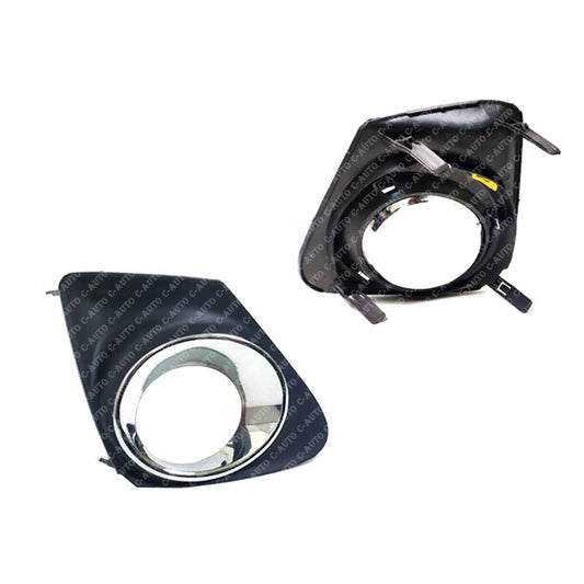 Pair Front LHRH Bumper Fog Light Bezel Cover for Toyota for Corolla 2011-2013