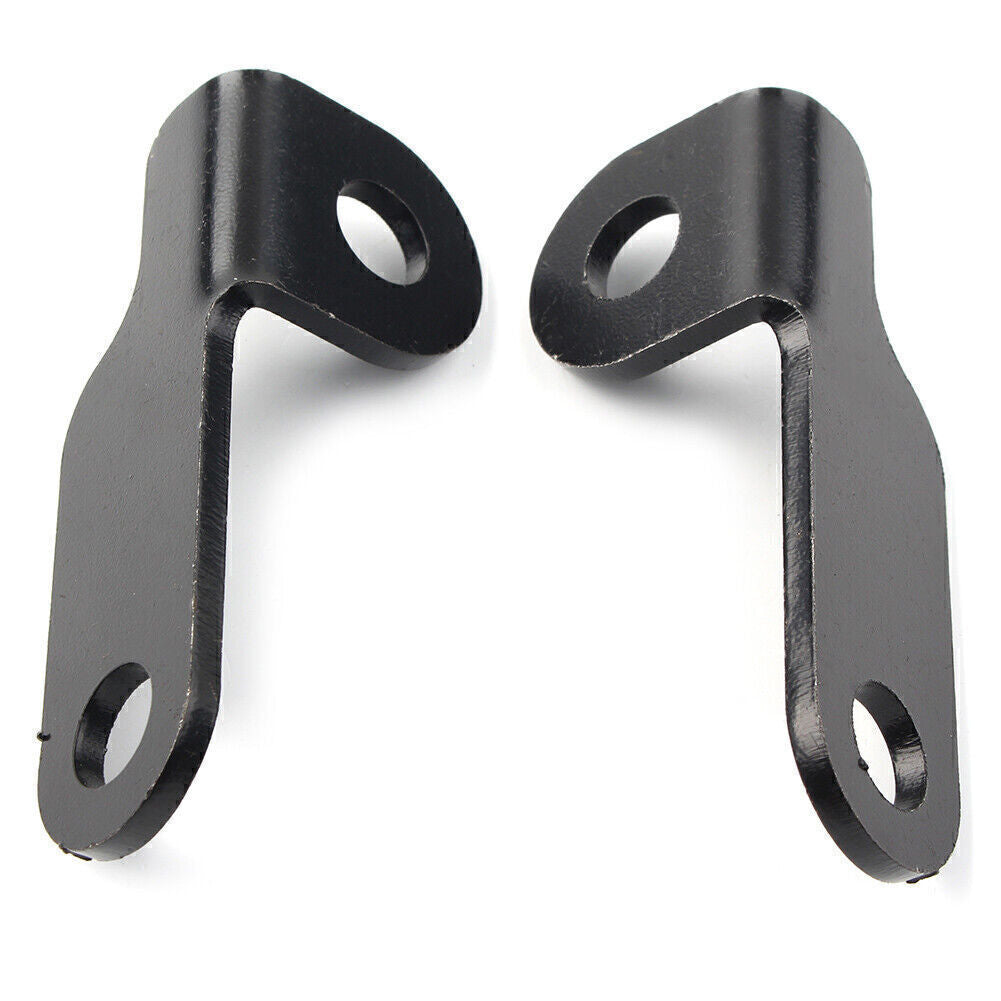 2x Motorcycle Fork Clamp Turn Signal Light Mount Bracket Holder for Harley Black