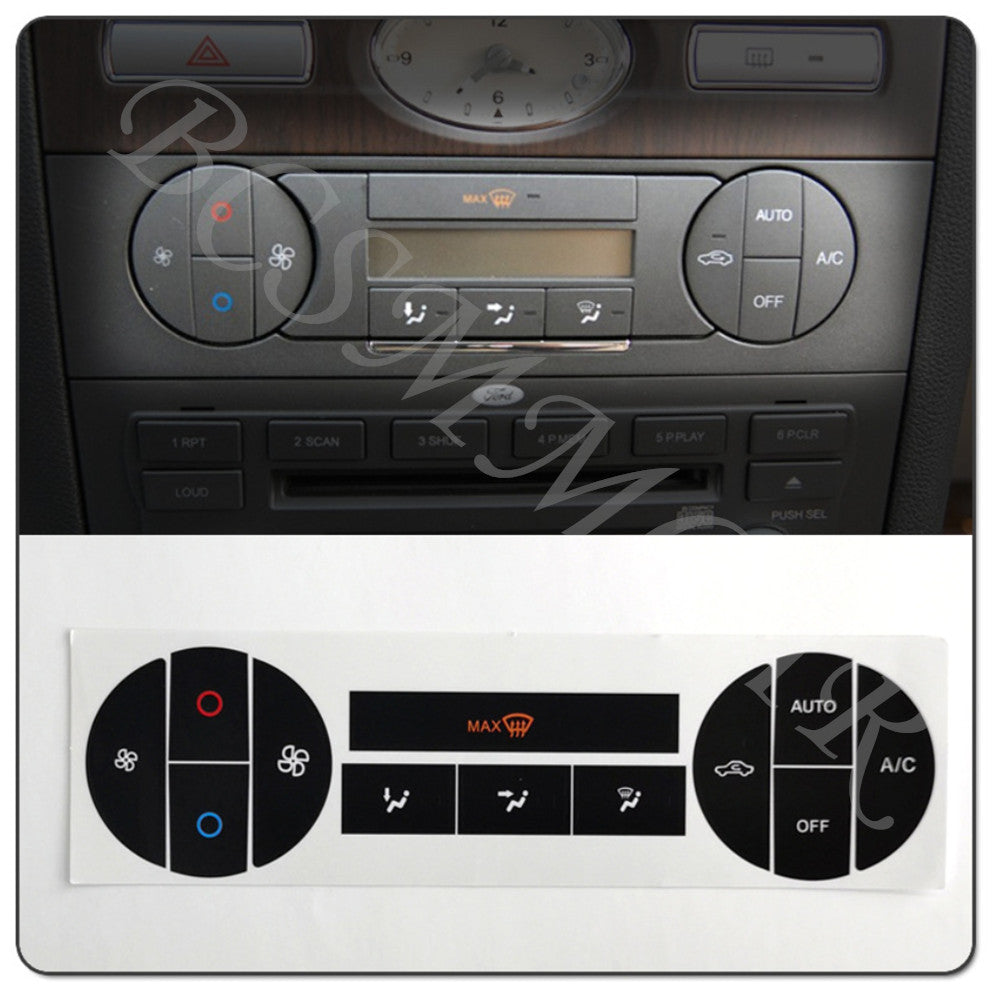 Fit For 2004-2008 for Ford Mondeo A/C Climate Control Button Repair Decals sticker