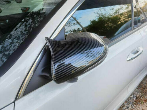 Side Rearview Mirror Cover Caps for Kia K5 Optima 2016-2020 Carbon Fiber OX Horn