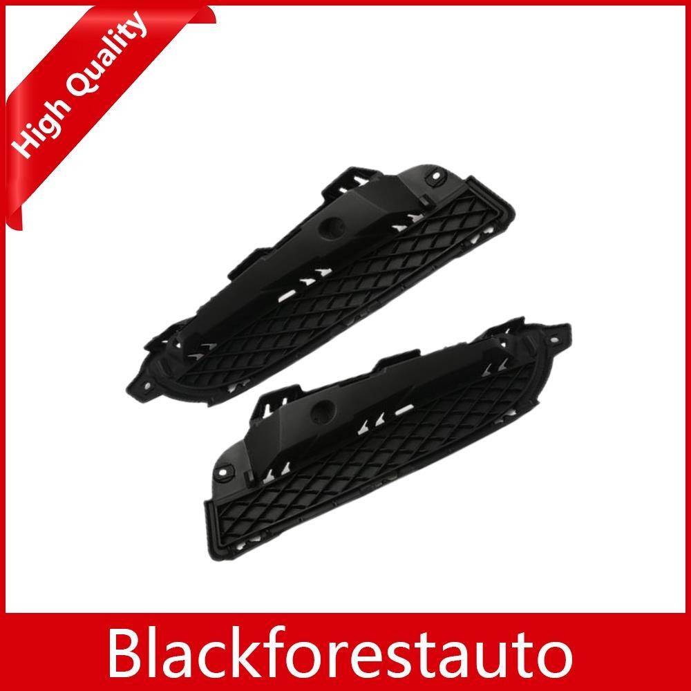 2Pcs Front Bumper Lower Grille Outside Cover Black for Jaguar for XF 2012-2013 LHRH