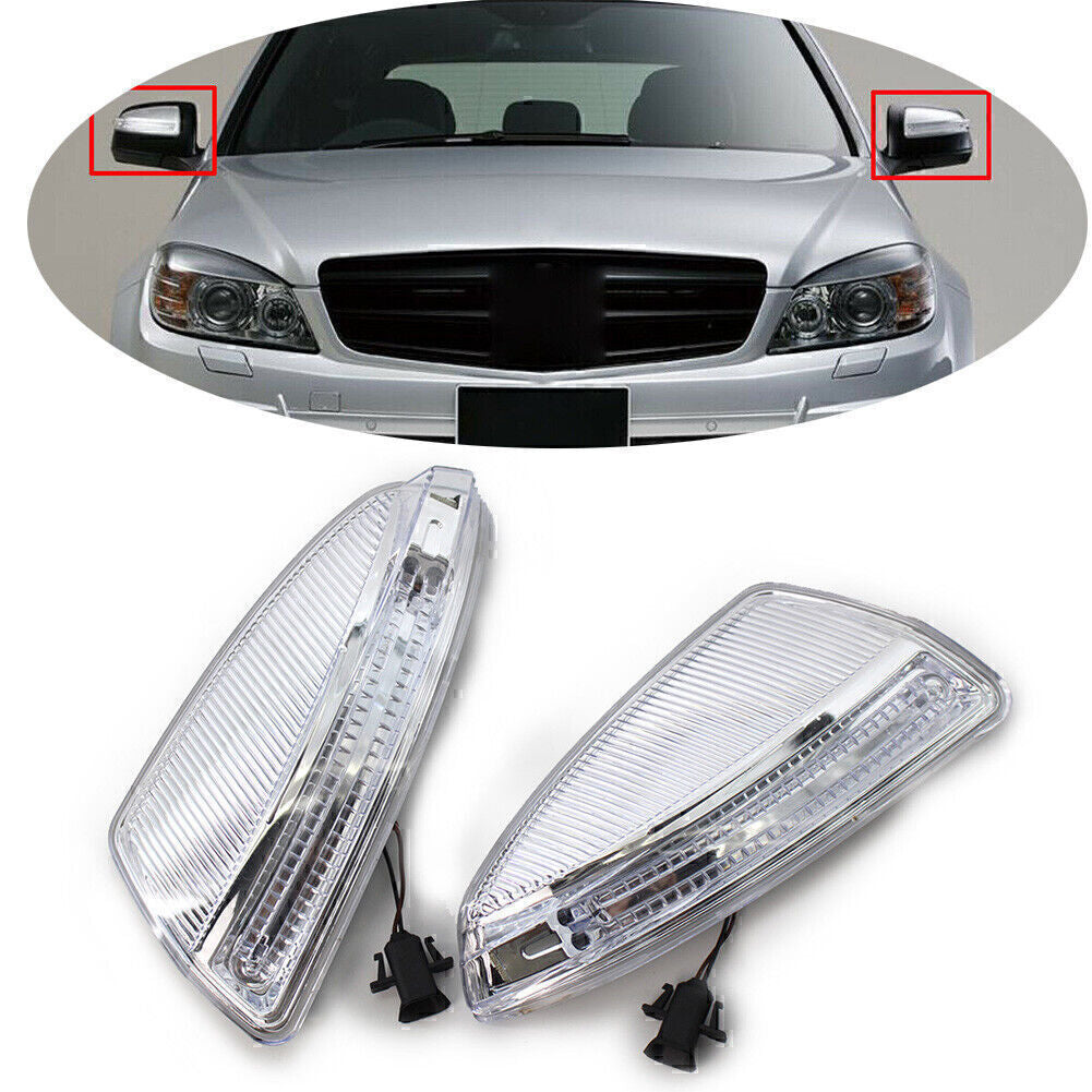 Fit for Mercedes W204 C250 C300 C350 Door Mirror Side Mirror LED Turn Signal Light