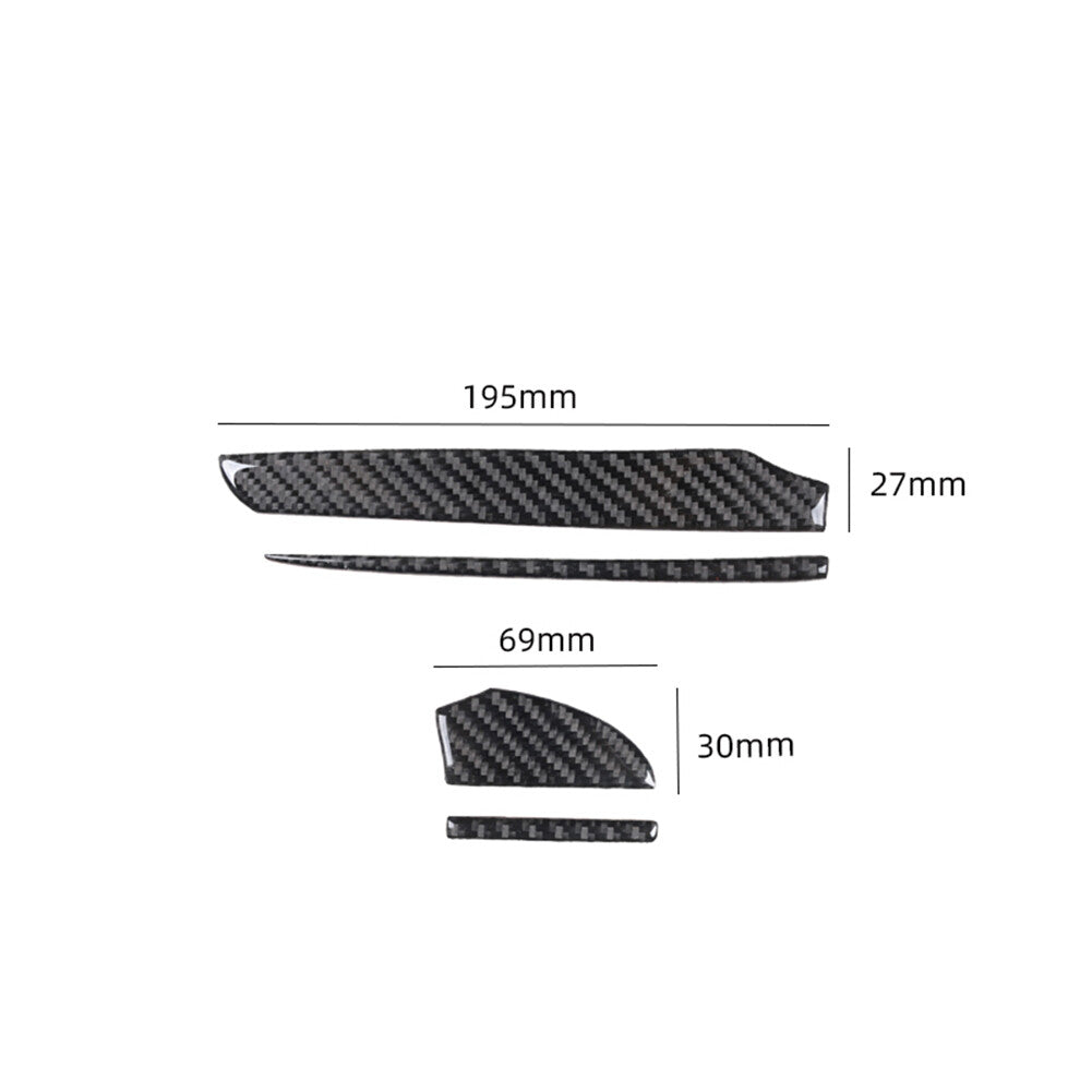 Carbon Fiber Interior Driver Dashboard Cover Trim for Chrysler 300 2015-22