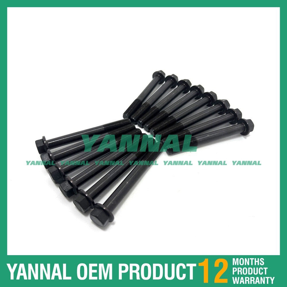 14X D1703 Cylinder Head Bolt Kit for Kubota GL33 STA-35 L3430 L3300 Tractors