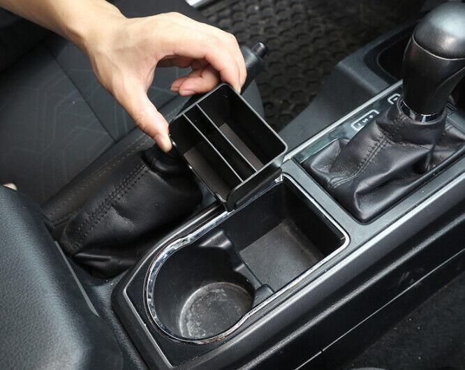 Car for Toyota Tacoma 2016-2022 1PCS Matte Black Middle Console Storage Box Trim