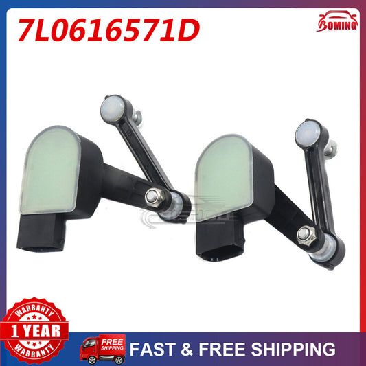 (2pcs) 7L0616571D New Rear Headlight Level Sensor for Audi for VW Touareg for Cayenne