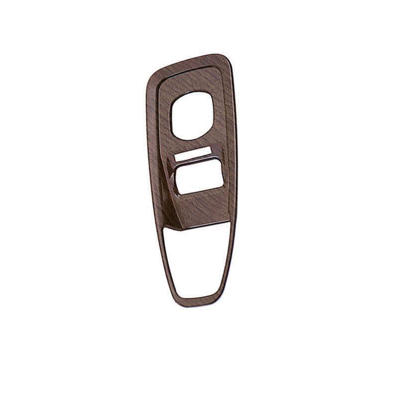 for Volvo S60 2019-2023 Brown Wood Grain Electronic Handbrake Cover Trim 1PCS
