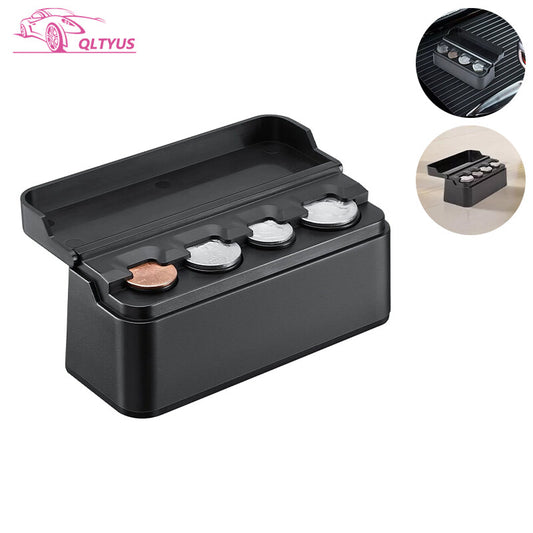 Car coin clip, coin replacement storage box, container, storage box