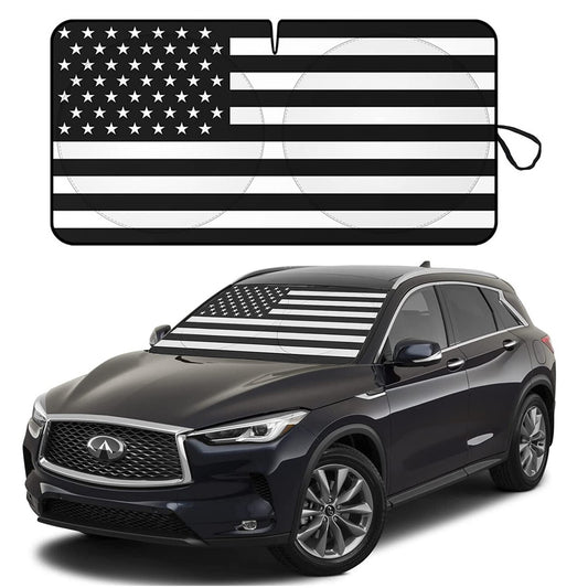 for Infiniti Accessory Car Windshield Sun Shade US American Flag Shield Cover