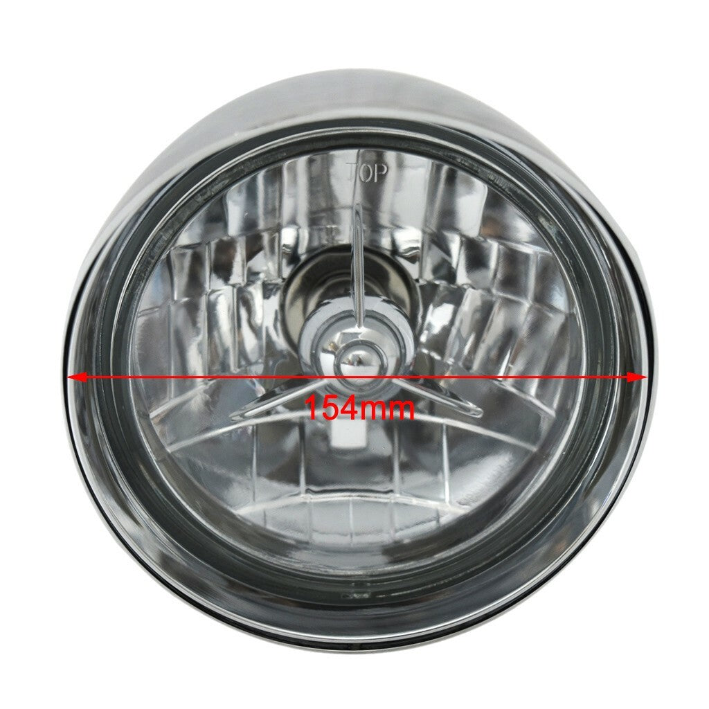 6 Motorcycle Bullet Headlight for Harley Sportster Dyna Softail Chopper Bobber