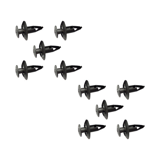 Set of 10 Fender Liner Wheel Well Clips Black Fits for Nissan 63854-01A00