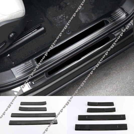 8pc for Volvo S60 2019-2022 Door Sill Scuff Plate Guard Mouldings Protector Trim