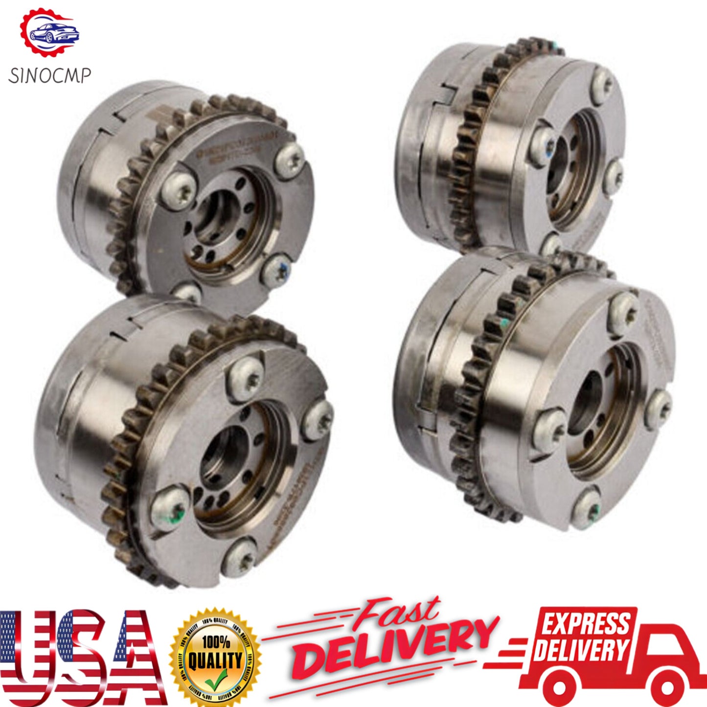 4Pcs Camshaft Adjuster Intake Exhaust 2760503800 2760501747 for Mercedes W222 US