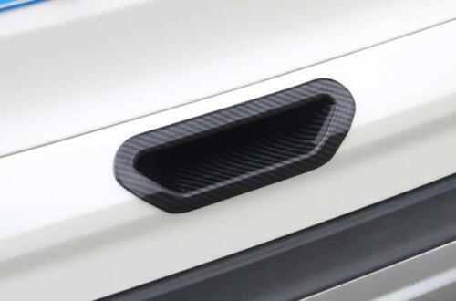 Carbon Fiber Exterior Tailgate Door Bowl Cover Trim for Ford Escape Kuga 13-2019