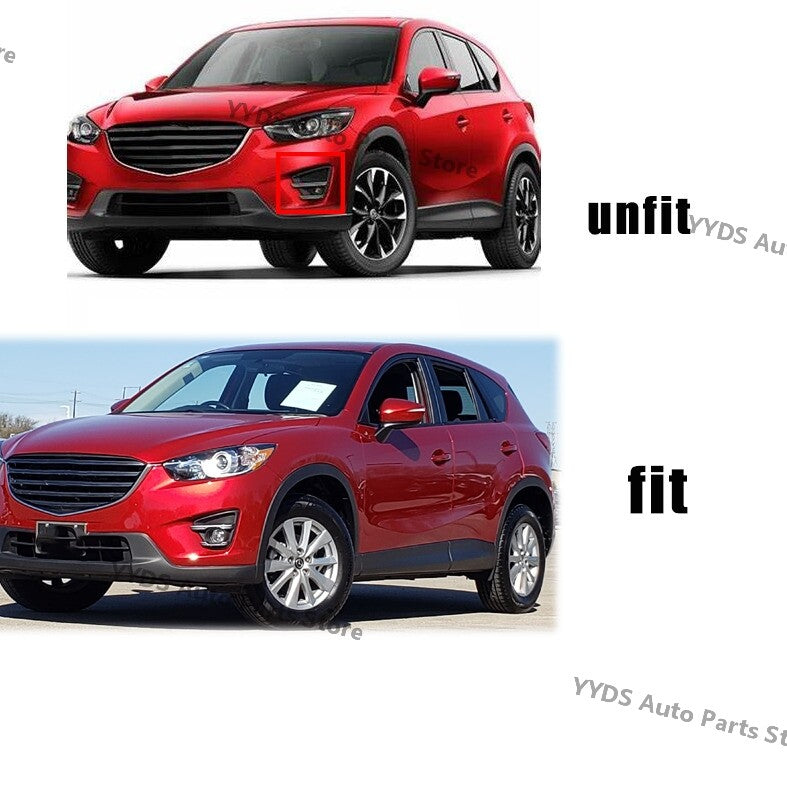 Right for Mazda CX-5 2013-2016 Front Bumper Bezels Fog Light Cover Frame