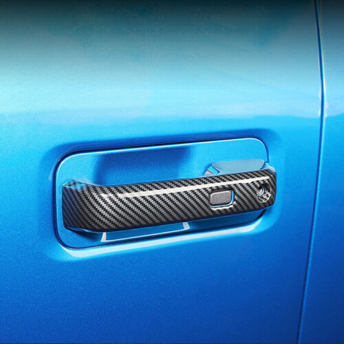 for Ford F-150 F150 2015-2020 Carbon Fiber Side Door Handle Molding Cover Trim4