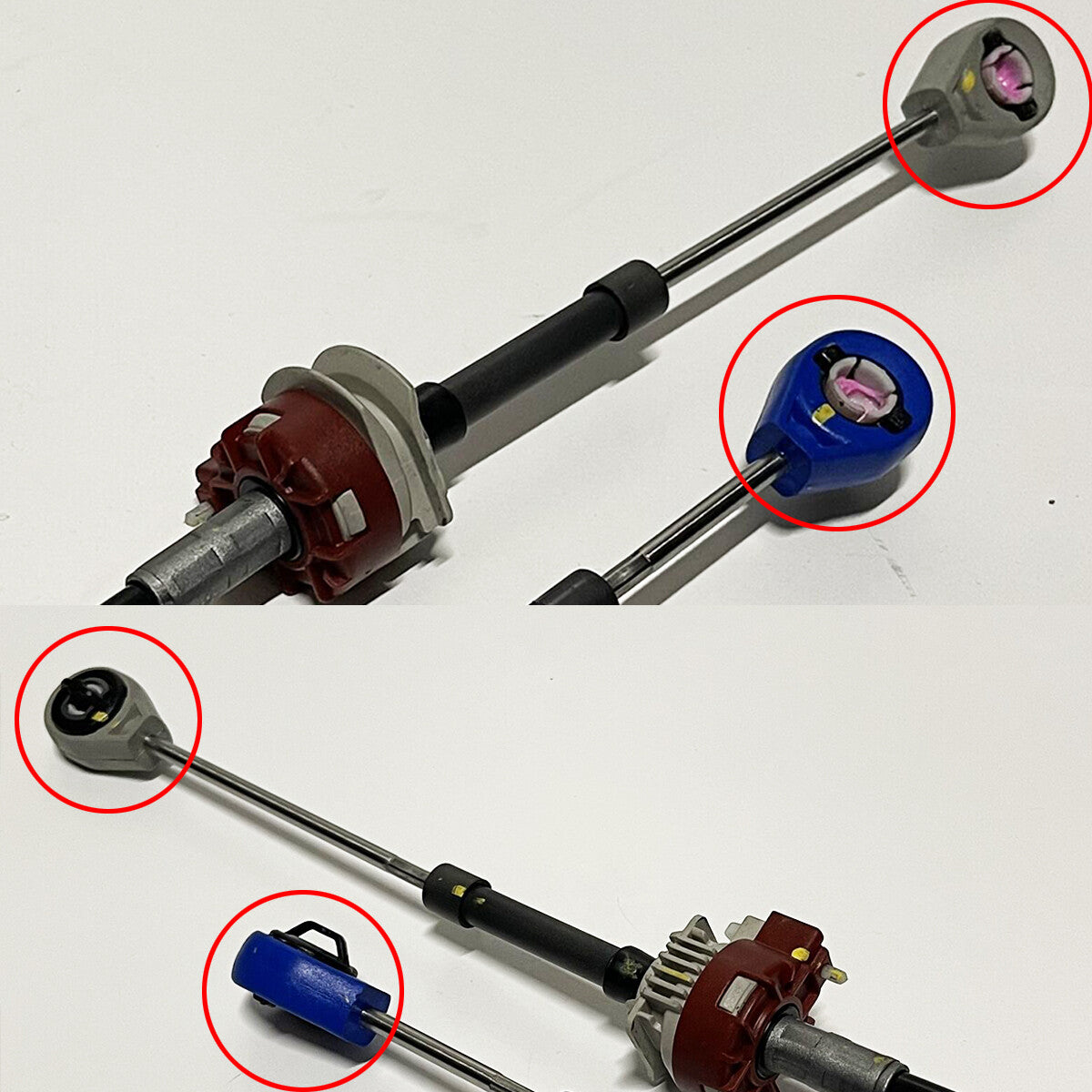 Gearbox Control Cable Repair Kit for Nissan Qashqai J10 Shift Lever Linkage end