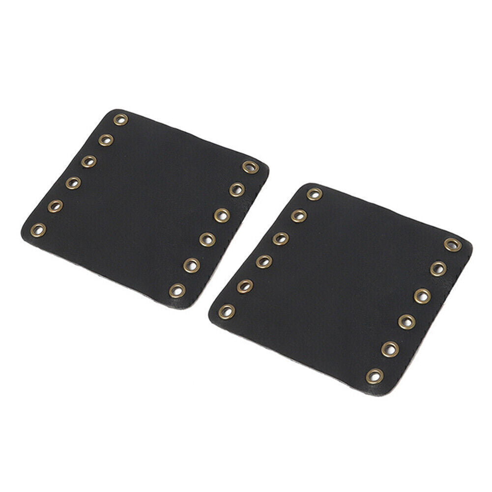 Paar Ledergriffe Abdeckungen Retro Wraps Protector f¨¹r for Harley Cafe Racer Schwarz