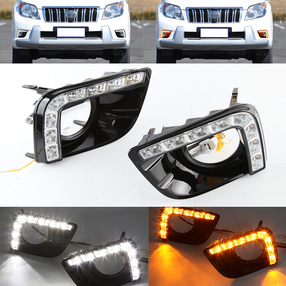 LED DRL Daytime Running Light Fog Lamp for Toyota for Land Cruiser Prado 2010-2013