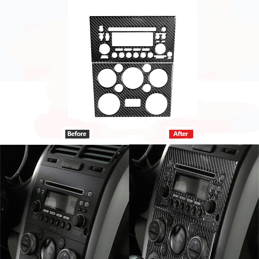 Carbon Fiber Center Control Panel Cover Trim for Suzuki Grand Vitara 2010-2013