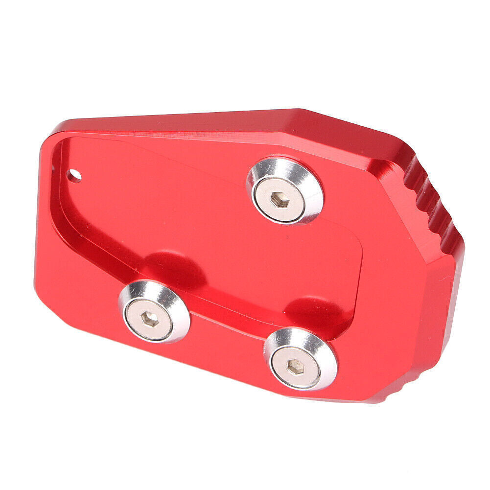 for Yamaha MT09 2013 - 2016 Kickstand Side Stand Extension Pad Plate Red UK