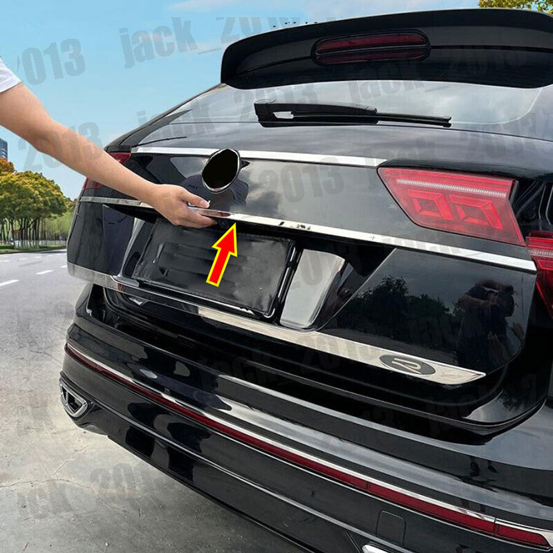 for Volkswagen for Tiguan 2017-2022 Steel Rear Trunk Tailgate Boot Grab Trim Cover