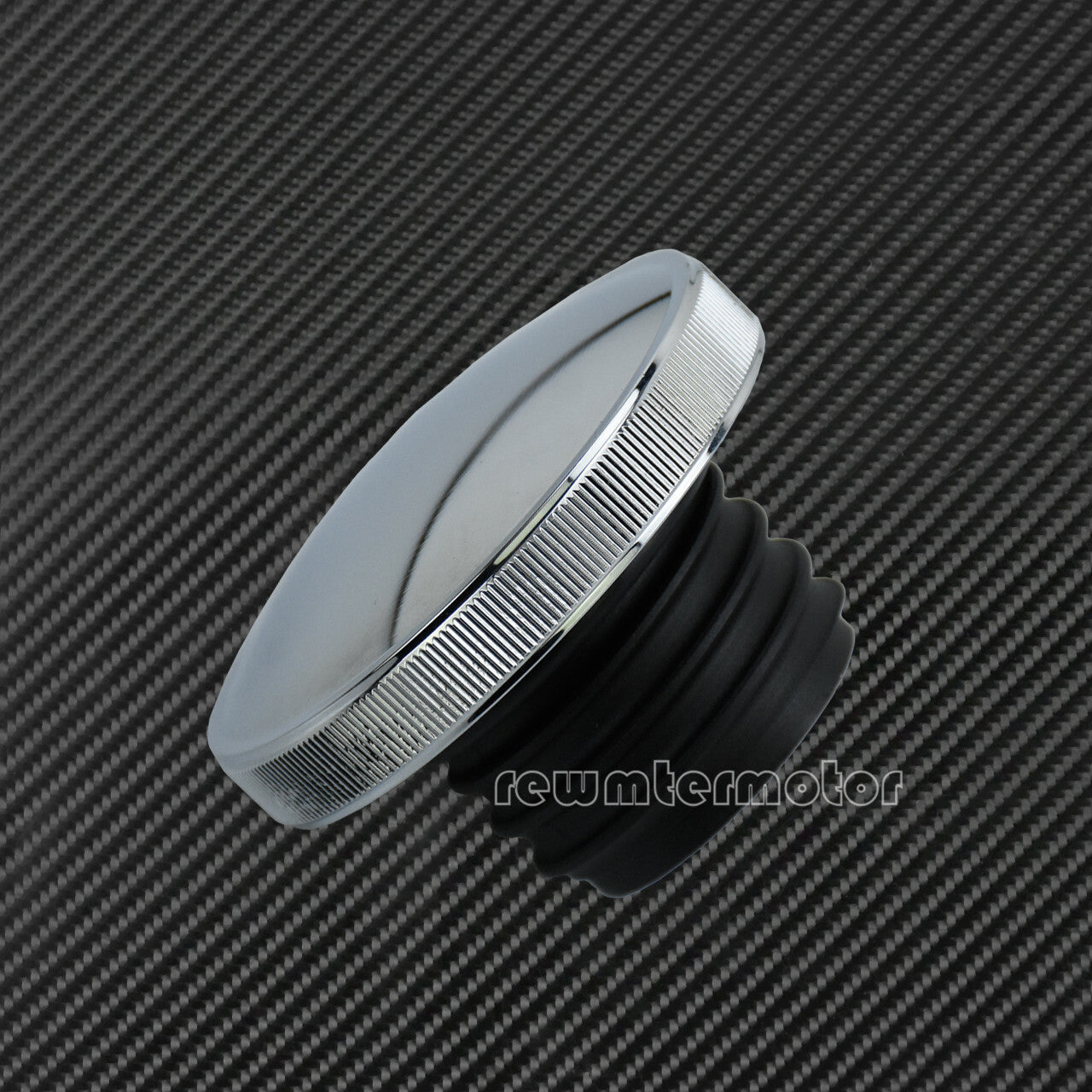 Vented Gas Cap Fuel Tank Right-hand Thread Smooth Chrome Fit for Harley Softail