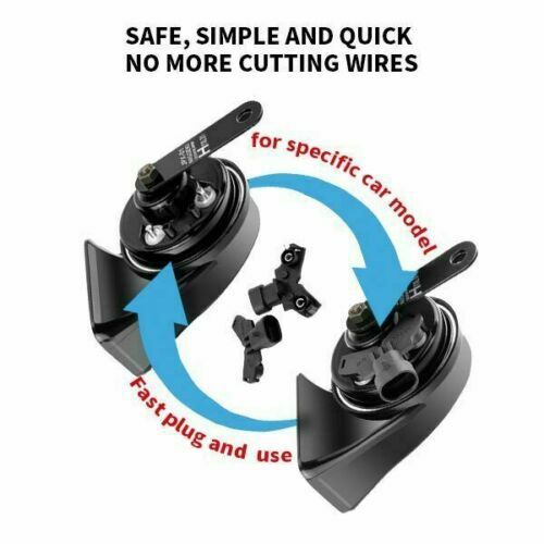 for Audi A3 A4 A5 A6 A7 for A8 Q3 Q5 Q7 TT MrHorn 2PC 118db 12v Eletric Snail Horns