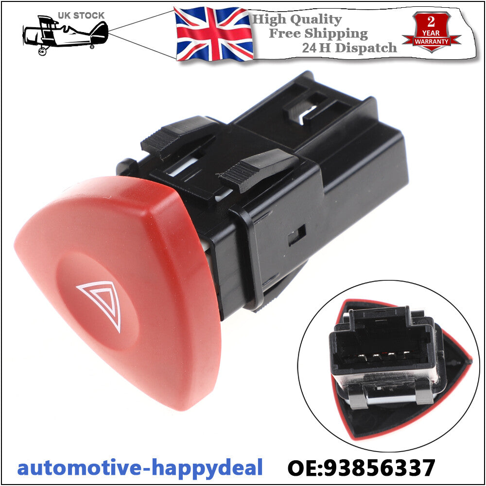 for VAUXHALL LAGUNA VIVARO TRAFIC for RENAULT HAZARD WARNING LIGHT SWITCH 93856337