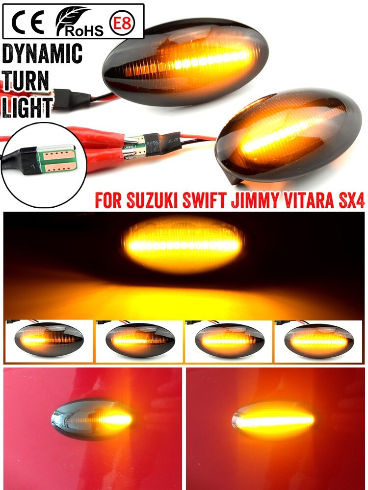Dynamic Side Marker Turn Light for Suzuki for Jimny JB64W for Sierra for Chevrolet for Mazda AZ