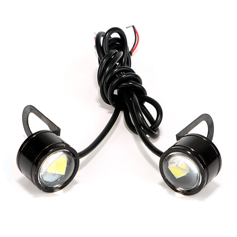 Motorcycle Spotlight Blue Hawkeye LED Headlight Running Light Driving Fog Lamp